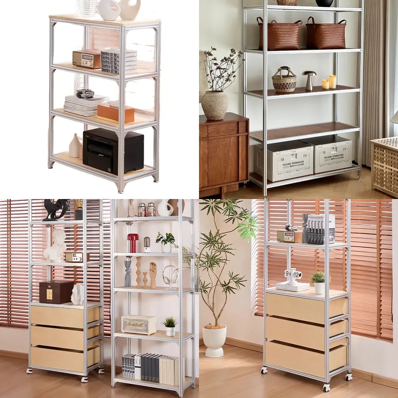 Storage - Étagère de rangement multi-niveaux en aluminium