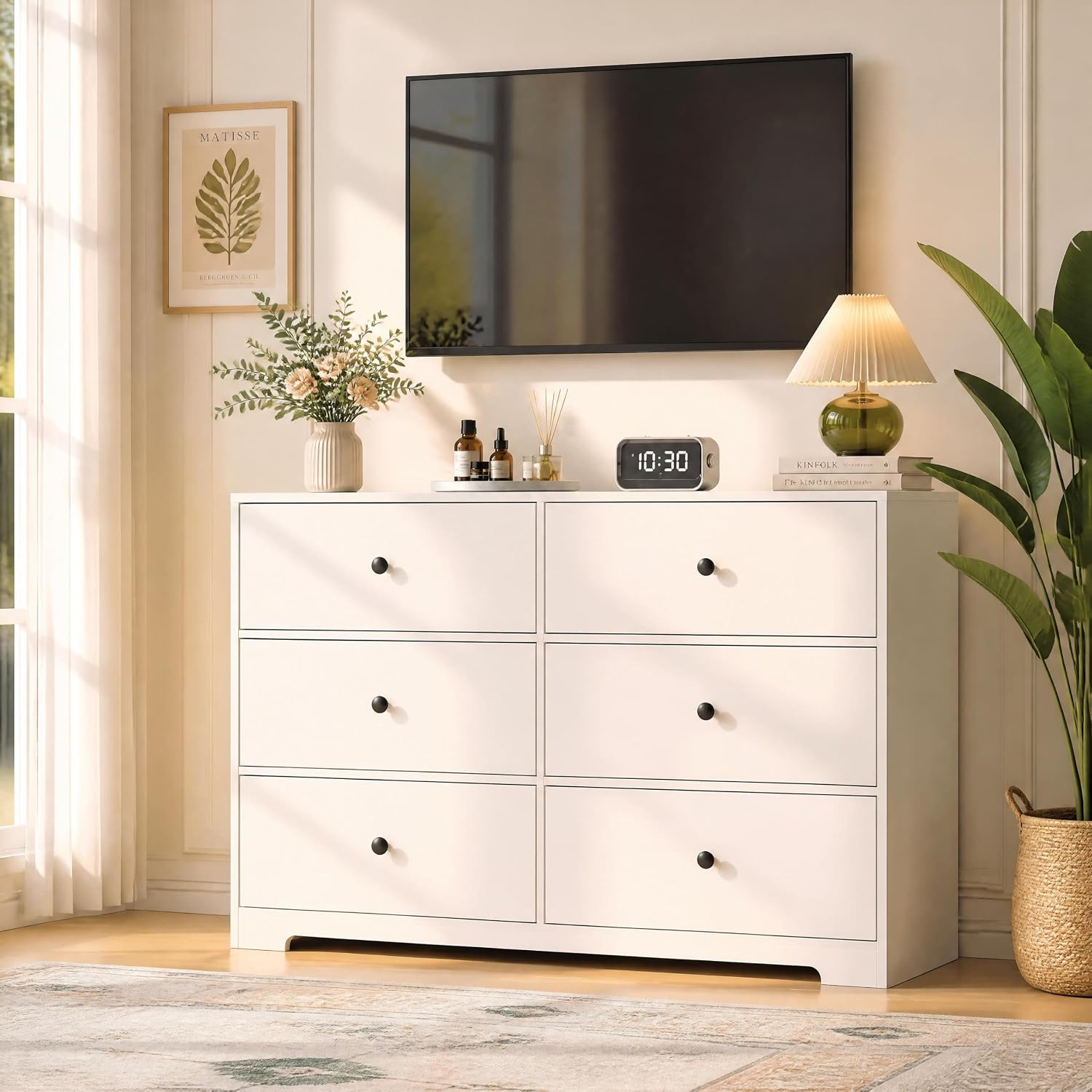 Bedroom Furniture - Commode à 6 tiroirs pour chambre