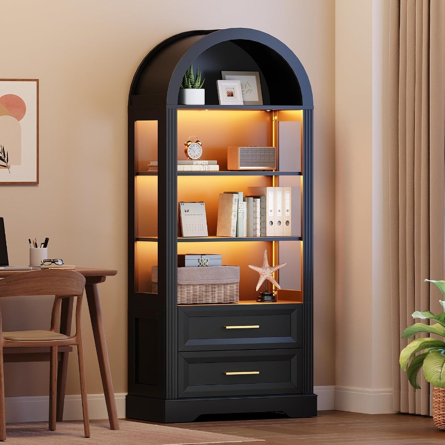 Storage - Vitrine, bibliothèque haute à arches avec