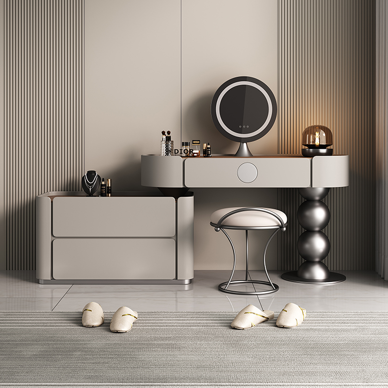 Miroir lumineux Coiffeuse nord - Dressing Table Vanity With Lighted Mirror avis et prix