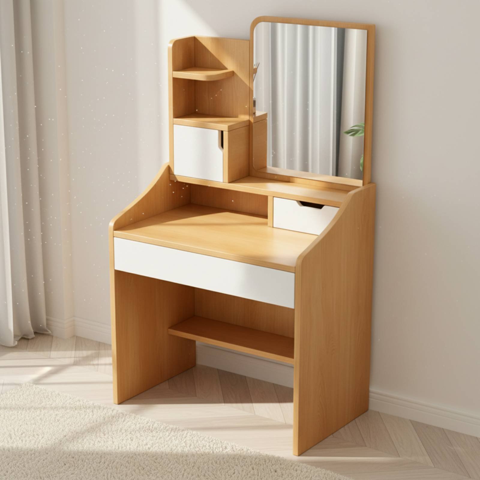 Coiffeuse avec rangement, desi - Dressing Table Vanity With Lighted Mirror avis et prix