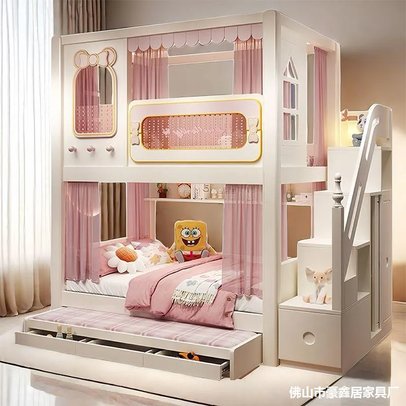 Lit superposé double pour enfa - Bunk Bed With Stairs And Slide avis et prix