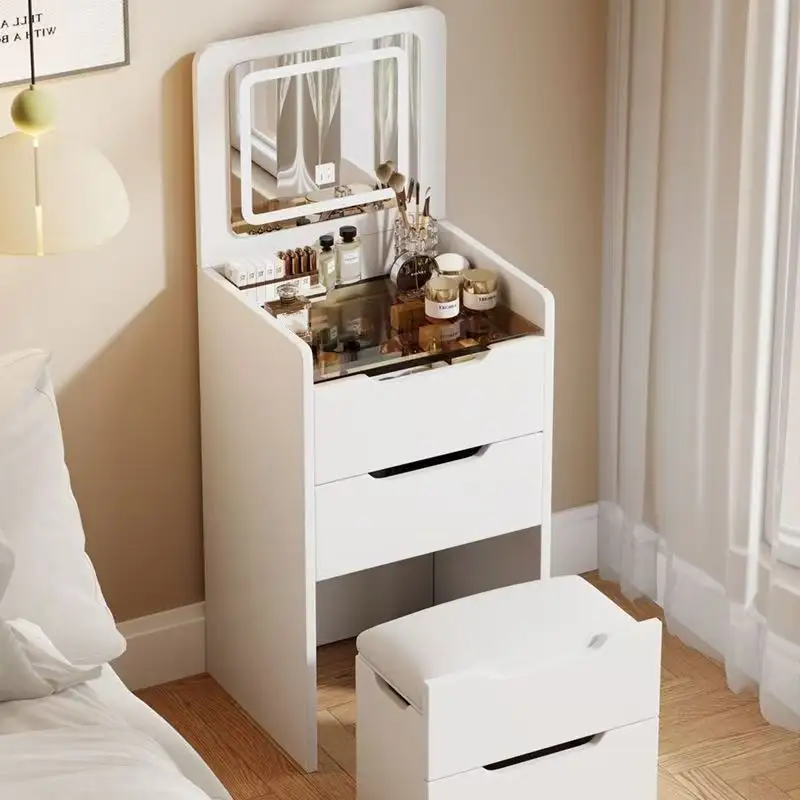 Table de coiffeuse blanche mod - Dressing Table Vanity With Lighted Mirror avis et prix