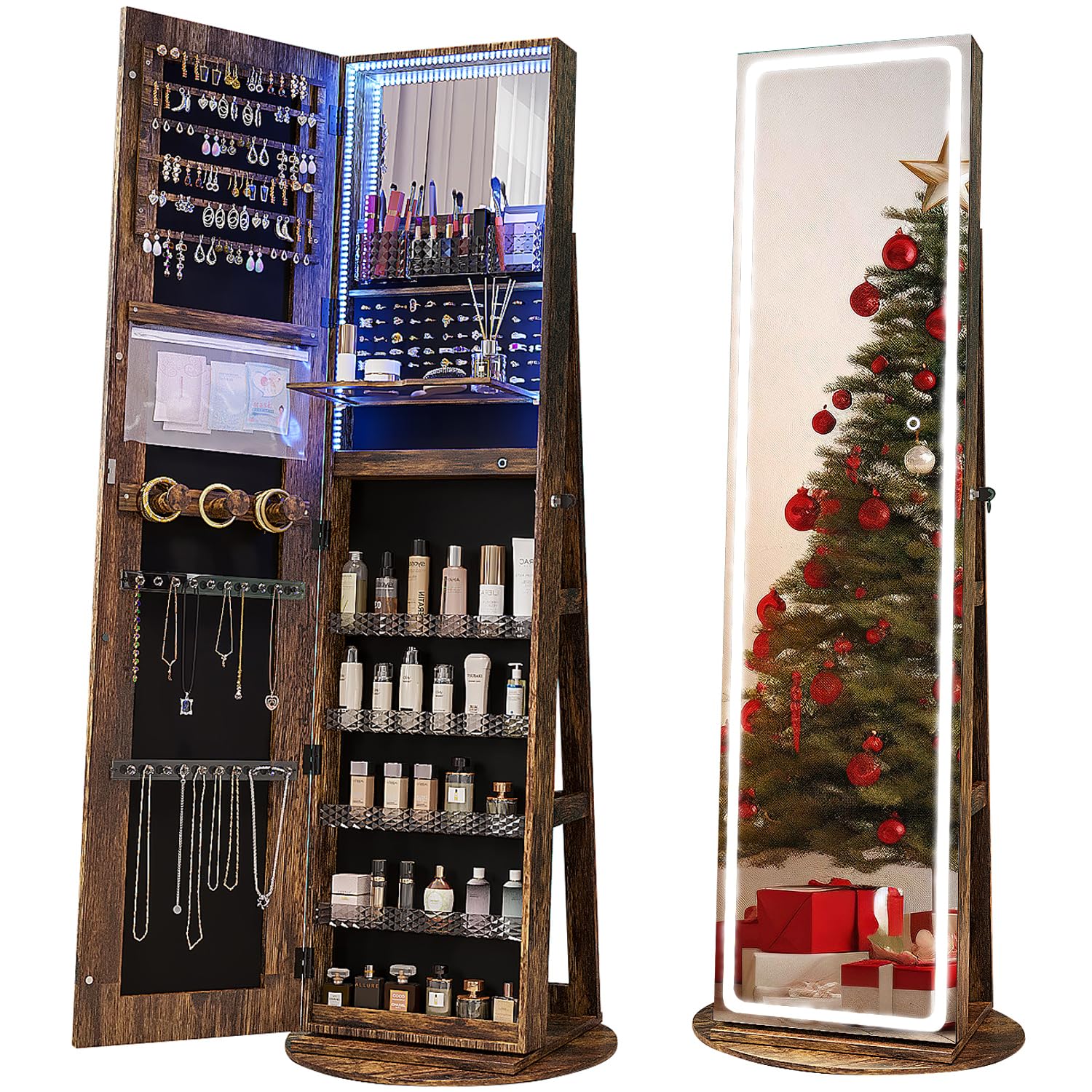 Armoire à bijoux avec miroir L - Full Length Mirror Jewelry Armoire avis et prix