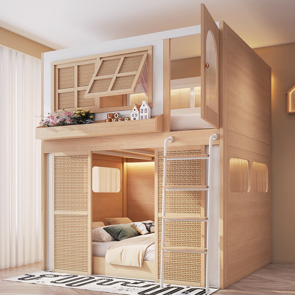 Lit superposé avec zones d'int - Bunk Bed With Stairs And Slide avis et prix